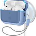 ESR for AirPods Pro 3 Case, Compatible with AirPods Pro 3rd Generation Case (2025), Compatible with MagSafe, Full Drop Protection Cover with Lanyard, Navy Blue