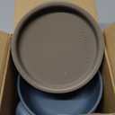 PandaEar 3 Pack Baby Suction Bowls with Lids Stay Put Silicone Toddler Bowls for Self-Feeding & Travel, 100% Food Grade BPA-Free, Leakproof Feeding Set (Muted Earth Tones)