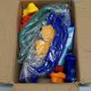 25 Pcs Colourful Pig Nose Shape Rock Climbing Holds with Blue & Green Auxiliary Handles, Indoor Outdoor Playground Wooden Play Set Build Exercise Toy Accessory - Mounting Hardware Kit Included