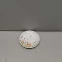 Crisky Initial Jewelry Tray Ring Dish & Gift Box, Ceramic Flower Trinket Dish for Rings Earrings Necklaces Keys, Bridal Shower Engagement Birthday Gift for Women, Friends 4.57" (Gold Foil L