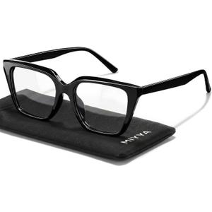 miyya Blue Light Glasses for Women - Oversized UV & Blue Light Blocker Chunky Frames, Stylish Eyewear Access, Set name: Cat Eye