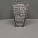 MCMCNCUIU Crystal Vase, Large Crystal Vases for Flowers, Clear Large Flower Vase, Modern Glass Vases for Living Room, Bedroom, Kitchen, Dining Table, Mantle, Wedding, 9 Inches