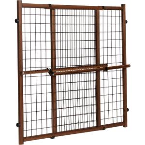 Evenflo Position & Lock Tall & Wide Baby Gate, Pressure-Mounted, 50"W x 32"H, Farmhouse Collection (1 Count (Pack of 1))