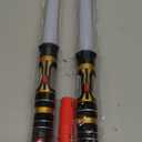 2-in-1 Light Up Swords Dual Saber(3 Color Changing Led), Fx Sound (Motion Sensitive) and Telescopic Handle for Galaxy War Fighter Warriors, Halloween Party Kid Gift, Christmas Birthday Present