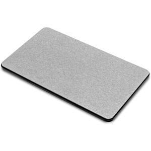 Madesmart Drying Stone Dish Mat, UltraFast Drying Mat for Dishes & Glassware, Diatomaceous Earth, Absorbs Water Instantly, Non Slip Base, Carbon