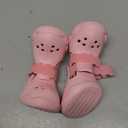 Dog Shoes for Hot Pavement and Snow  Waterproof, Non-Slip, Breathable Booties with Adjustable Straps for Hot Summer Roads & Winter Snow (Pink, XL)