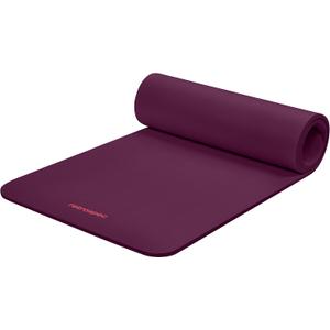 Retrospec Solana Yoga Mat Thick 1/2in Non-Slip Workout Mat with Nylon Strap - 72x24in Exercise Mat for Pilates, Stretching & Fitness - BPA Free, Easy Clean (Boysenberry)