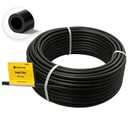 Electric Fence Insult Tube 50 ft, Accommodates Up to 12-1/2 Gauge Fence Wire, Insulator Tube for Corner Post and End of Fence, Polyethylene, Black
