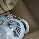 Vornado 560 Medium Air Circulator Floor Fan, 4-Speed, Quiet Fan for Bedroom, Office, Dorm Room, with Chrome Glide Bar Adjustable Tilt, Electric Cooling Fan, White