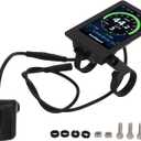 Ebike Display Meter, 860C Tempered Glass Electric Scooter Display Meter 24V 36V 48V 52V Electric Bike Display Meter Waterproof Mountain Bike Display Meter