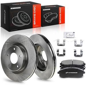 A-Premium 11.65 inch (296mm) Front Vented Brake Rotors and Ceramic Pads Kit | Compatible with Nissan Models - Altima 2007-2012, Altima 2013 Coupe Only, 6-Pack
