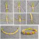 2 x Nylon Cord for Bracelet Making 1.5mm Nylon Cord Rattail Cord 20 Bundles 219 Yard Silk Satin Cord Satin Cord Nylon Cord for Jewelry Making Chinese Knotting Cord Strings for Bracelets