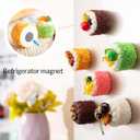 6 Pack Fake Cupcakes, Artificial Cupcakes for Display, Faux Cake Dcor, Realistic Fake Artificial Food for Display, Fake Desserts Pastries for Decoration