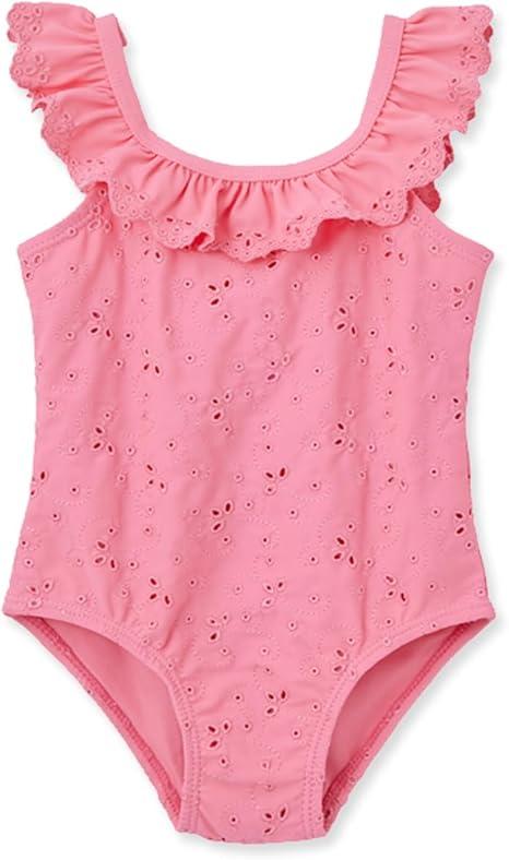 Little Me Baby-Girls Little Girls' UPF 50+ Sun Protection One Piece Swimsuit,0-3 M
