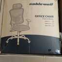 NOBLEWELL Ergonomic Office Chair with Padded Lumbar Support, 2D Headrest, Adjustable Armrests, Upgraded Contoured Seat Cushion, 130° Rocking Tilt, Computer Chair for Home Office, NWOC1-1