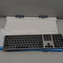 OMOTON Bluetooth Keyboard Compatible with Mac ONLY, with Numeric Keypad, Rechargeable Wireless Keyboard Compatible with MacBook Pro/Air, iMac, Mac mini/Pro (Three Zone Keyboard, Black Grey)