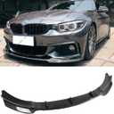 Front Lip Compatible with 2014-2020 BMW 4-Series F32 F33 F36 (Fit Sport/M-Sport Model Only), Performance Bumper Air Dam Lower Chin Splitter Protection Body Kit (Carbon Fiber Pattern)