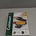 Cuisinart Waffle Maker, 1250W Round Classic Waffle Iron, 5-Setting Adjustable Browning Control, WMR-CANAS, Brushed Stainless