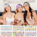 12 Pcs Candy Conversation Valentine's Day Headbands for Women Love Non Slip Heart Headband for Valentines Day Hair Accessories Gifts