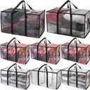 ClearSpace Heavy Duty Moving Bags or Storage Bags  Clear Storage Bins with Lids, Large Moving Boxes with Backpack Straps & Zippers  Packing Bags & Moving Supplies for College Dorm, 8 Pack
