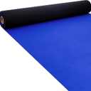 Boao 10 x 2.3 ft Neoprene Carpet Runner Reusable Plastic Floor Runner Non Slip Rubber Backed Rugs for Hallway Aisle Carpet Roll for Wedding Party Decor Prom Business Outdoor(Blue)