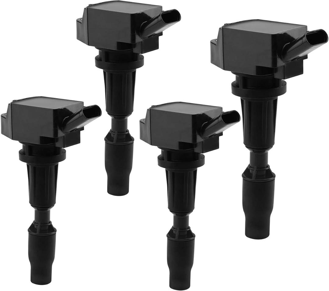 HQPASFY UF764 Ignition Coil Pack Set of 4 Compatible with Hyundai Sonata Santa Tucton, Kia Optima Sportage Sorento, Genesis 2.0L 2.4L Repalce# GN10730, 5C2091