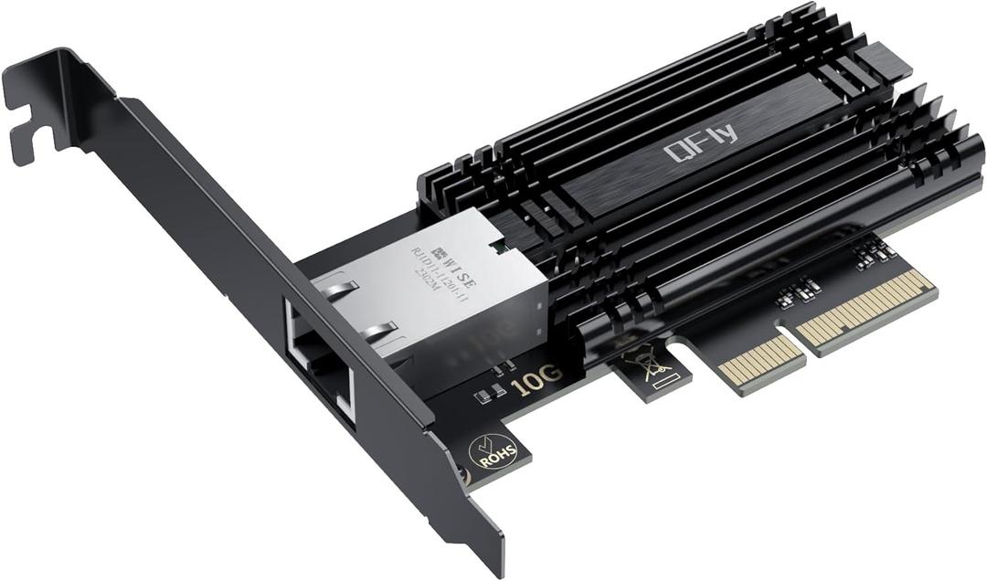 10Gb PCI-e Network Card, PCIe to 10 Gigabit Ethernet Adapter,Marvell AQtion AQC113C Controller,10G Base-T RJ45 Port NIC Card,Support Windows10/11/Server