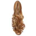 Claw Clip Ponytail Extension 18" Clip in Wavy Ponytail Hair Extensions Long Pony Tails for Women Extensions Light Auburn Wave Hairpiece