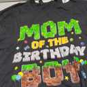 Mom of The Birthday Boy Pixel Gamer Party Matching Family T-Shirt, 2XL
