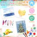 Nuanchu Tempera Paint Cakes 15 Colors Washable Art Supplies, 120 Pcs, 1 Count