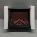 11x4.7x8 Inch Fireplace Lanterns Decorative Flameless Portable Led Lantern Battery Operated and USB Operated 6 Hours Timer Included Indoor/Outdoor(No Heater Function) (1Pack Rectangle)