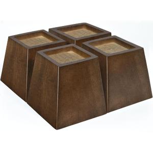 Sopicoz Wood Bed Risers (3 inch Pyramid)