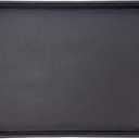 SANQIANWAN Faux Leather Valet Tray for Men Nightstand Bedside Entry Table Tray Catchall Tray for Keys,Wallet,Phone,Watch,Jelwery and Coin Gift for Dad Husband Boyfriend Uncle (Black)