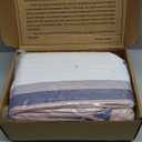 Whale Flotilla Full Queen Size Quilt Set - Reversible Purple Quilts Queen Size with 2 Pillow Shams, Lightweight Boho Striped Bedspreads Coverlet Bedding Set for All Seasons