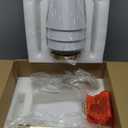 Bathroom Light Fixtures, Brushed Gold Vanity Lights with Flared White Fabric Shade, 3 Light Wall Sconce, Modern Sconces Wall Lighting for Hallway Bedroom, VL837-BG-3