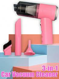 KMM Handheld Car Vacuum Cleaner, 16000PA Air Duster & Vacuum Cleaner, 120W High Power Hand Held Vacuum Cordless, Portable Vacuum Rechargeable with Multi-Nozzles & LED Light for Car, Home, Pet, Office