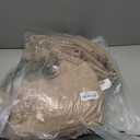 MIULEE Pinch Pleated Thick Linen Curtains 108 Inches Long 2 Panels for Living Room Bedroom, Linen Textured Drapes Back Tab Country Farmhouse Brown Tan Burlap Foor to Ceiling Curtains with Hooks&Rings