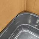 Extra Large Litter Box with Low Entry,Jumbo Cat Litter Box for Kitty and Senior Cats,Cat Box for Indoor Cats,Open Top Corner Litter Pan,Easy to Clean,23.6" L x 15.7" W x 5.9" H (Grey)