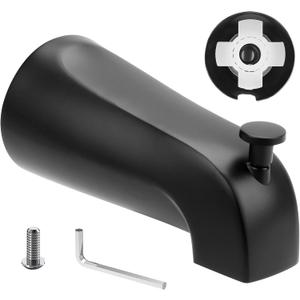 Slip On Diverter Tub Spout, Compatible with American Standard 8888026.002 Tub Spout, Bathroom Bathtub Faucet, Fits 1/2" Copper Water Tube(5/8" Diameter), 5/32'' Hex Wrench Included (Black)