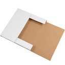 Tape Logic TLM10101 Easy-Fold Mailers, 10 1/4" x 10 1/4" x 1", White (Pack of 50)