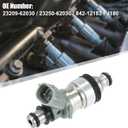 X AUTOHAUX 6 Pcs 23250-62030 Fuel Injector Nozzle Fit for Toyota T100 3.4L Tacoma 4Runner Tacoma 3.4L for Lexus ES300 Camry 3.0L 23209-62030 842-12183 FJ180