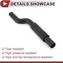 1 Pcs Radiator Coolant Hose for Toyota Camry 3.0L 1995-2003 Upper Heater Hose No.1657120020 Black Rubber