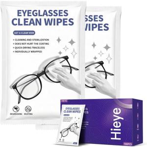 [200 Count] Lens Wipes for Eyeglass - Cleaner Wipes for Glasses, Camera Lens & All Screens - Pre-moistened Individually Wrapped Sracth-Free,Streak-Free