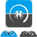 STARTRC PHOTO Large Drone Landing Pad Foldable 2x3 Fast-Fold, (26in/65cm) Double-Sided Waterproof Launch Pad, Weighted Helipad for DJI Air 3S/Mavic 4 Pro/Avata 2/Mavic 3 Pro/Mini 4k Drone Accessories, Blue-Gray