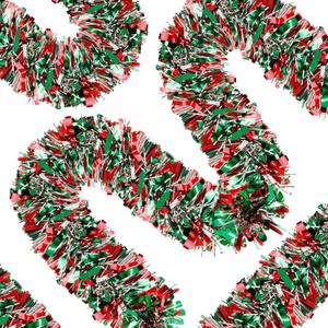 70 Ft Christmas Tinsel Garland Metallic Tinsel Twist Garland Glitter Christmas Tree Hanging Decorations New Year Party Birthday Holiday Indoor Outdoor Supplies (Mix 1)
