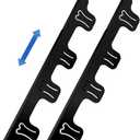 Amundo Stove Gap Covers - Stainless Steel, Stove Counter Gap Covers, Oven Gap Cover Length Retractable 13.8" to 27.5" for a Variety of Furnaces, Heat Resistant & Effectively Sealing Spills in Kitchen