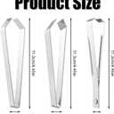 3 x 3pcs Stainless Steel Garlic Peeler, Garlic Skin Remover Garlic Tweezers Simple Fish Bone Tweezers Portable Garlic Peeling Clips Prevent Garlic Smell on Your Hands Tool for Cooking Kitchen