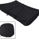 Roof Top Tent Cover RV Travel Trailer Cover 420D Oxford Cloth Cover Protection Storage Bag Roof Top Tents Camper Cover for Car Camping Black 143X120x28cm