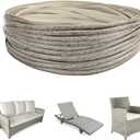 Lahpivieh 120 Ft Wicker Repair Kit, Plastic Wicker Material, Faux Rattan Replacement Supplies for Patio Furniture Sofa Chair Repair (Mottled Grey)