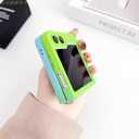 Compatible with Magsafe Case for Galaxy Z Flip 5, Man and Woman Magnetic Cover for Samsung Skin Feel, Liquid Silicone Case for Z Flip 5 with Camera Protection, Green